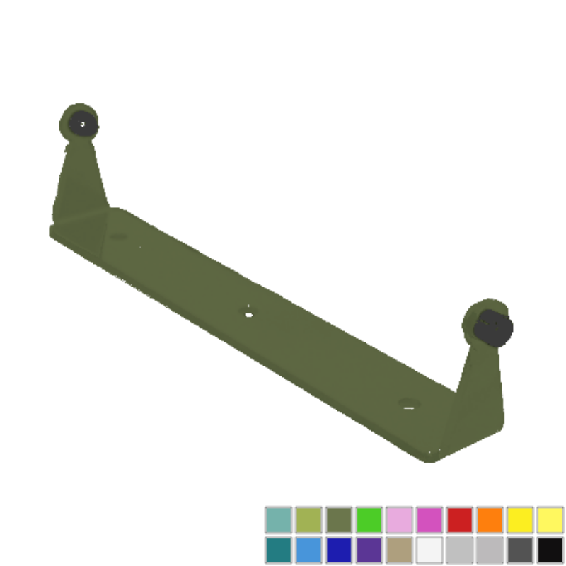 Set of locus green Jeep door hangers available in 20 colors, designed for 1997-current Wrangler and Gladiator models.
