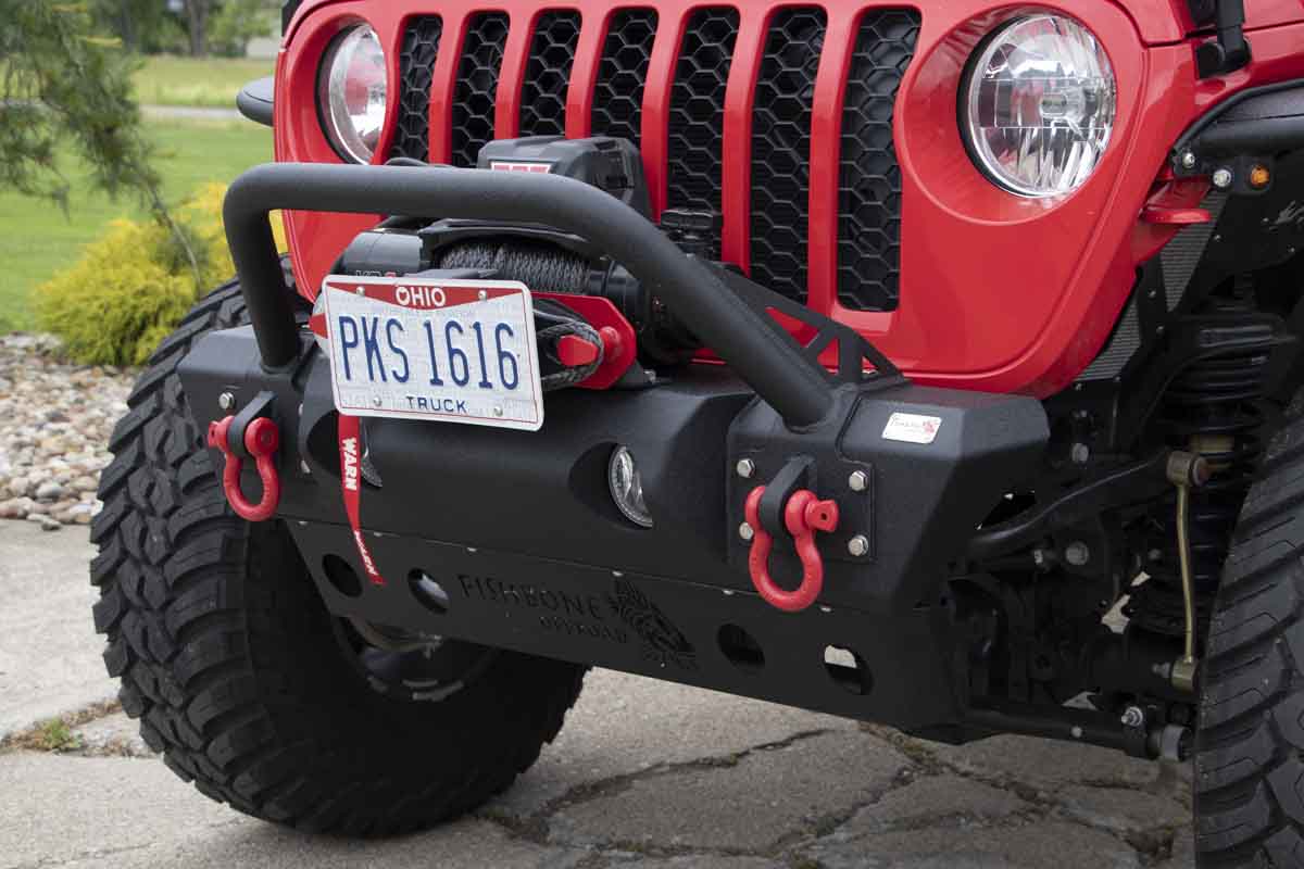 Fishbone Offroad Front Bumper (Stubby) - 2018-Current Jeep Wrangler/Gladiator