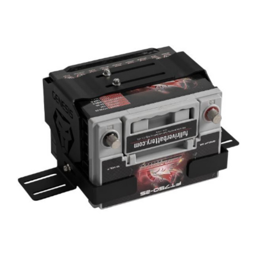 Genesis Offroad - Adjustable Battery Mounting Bracket for Most Standard Batteries