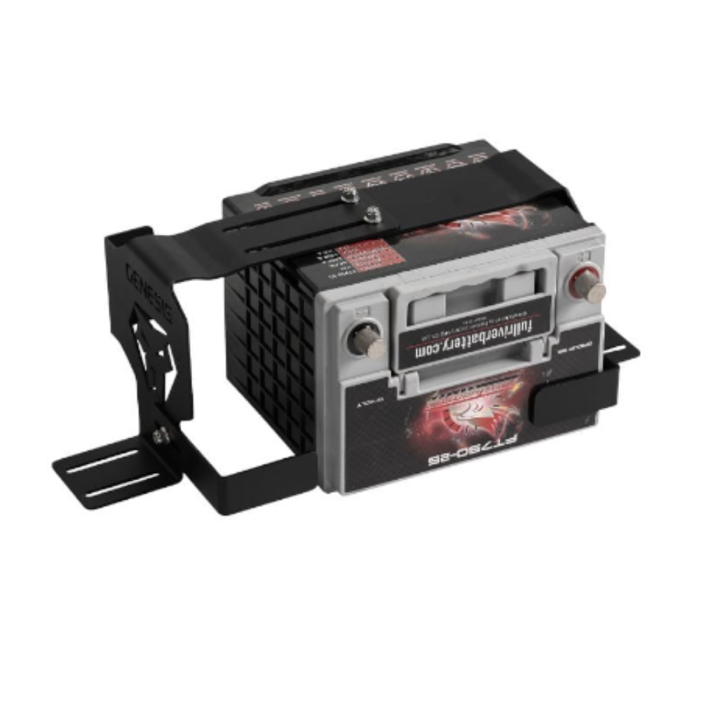 Genesis Offroad - Adjustable Battery Mounting Bracket for Most Standard Batteries