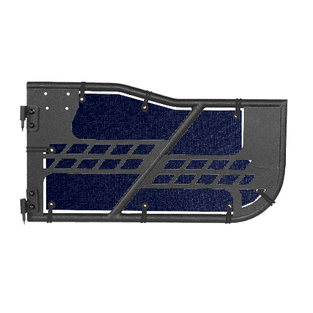 Hooke Offroad Safari Trail Door Jeepy Screens (Midnight) - 2007-2018 Wrangler JK (Front)