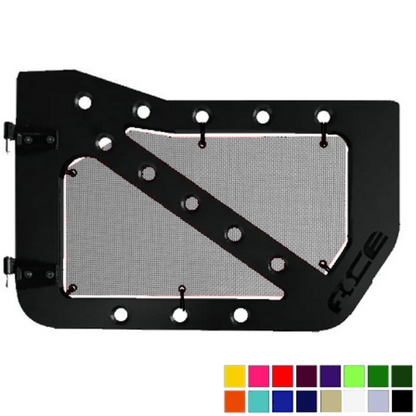 Jeepy Screens Ace Engineering Trail Door Jeepy Screens (16 Colors) - 2007-2018 Jeep Wrangler JK The Urban Trail Jeep Accessories