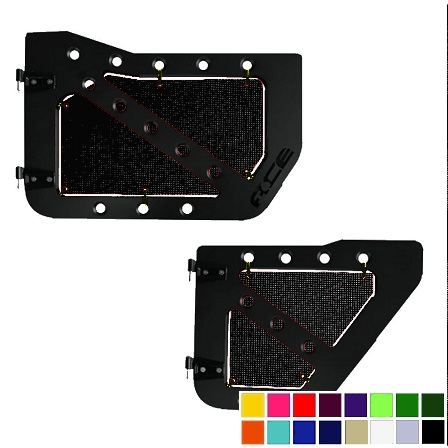 Jeepy Screens Ace Engineering Trail Door Jeepy Screens (16 Colors) - 2007-2018 Jeep Wrangler Unlimited JKU The Urban Trail Jeep Accessories
