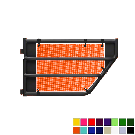 Jeepy Screens Barricade Off-Road Tubular Trail Door Jeepy Screens (16 Colors) - 2018-Current Jeep Wrangler Unlimited JLU The Urban Trail Jeep Accessories