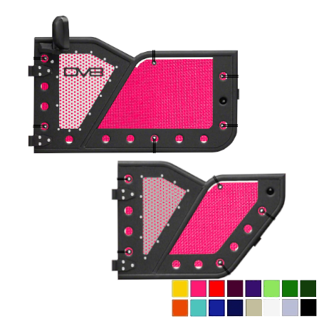 DV8 Offroad Trail Door Jeepy Screens (16 Colors) - 2020-Current Gladiator
