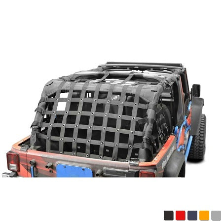 Cargo Net Teddy Top for 2007-2018 Jeep Wrangler Unlimited JKU (5 Colors)