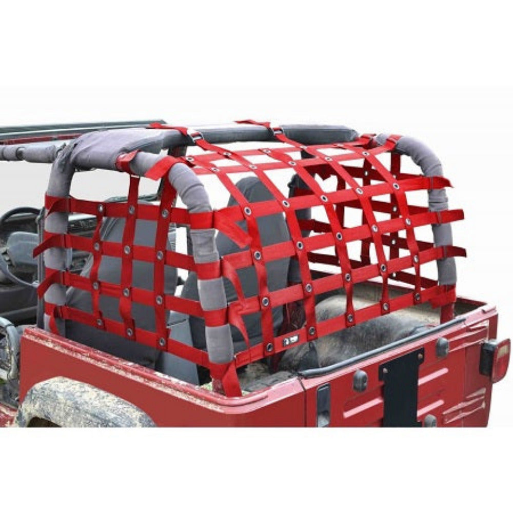 Steinjager - Cargo Net Teddy Top (Red) - 1997-2006 Wrangler TJ