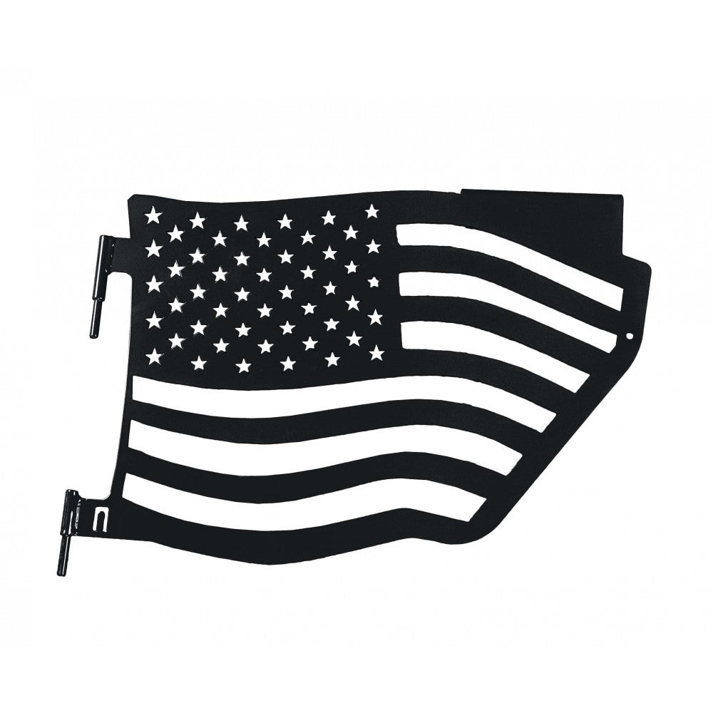 Steinjager - Trail Doors | American Flag Series (Black) - 2007-Current Wrangler (Rear)