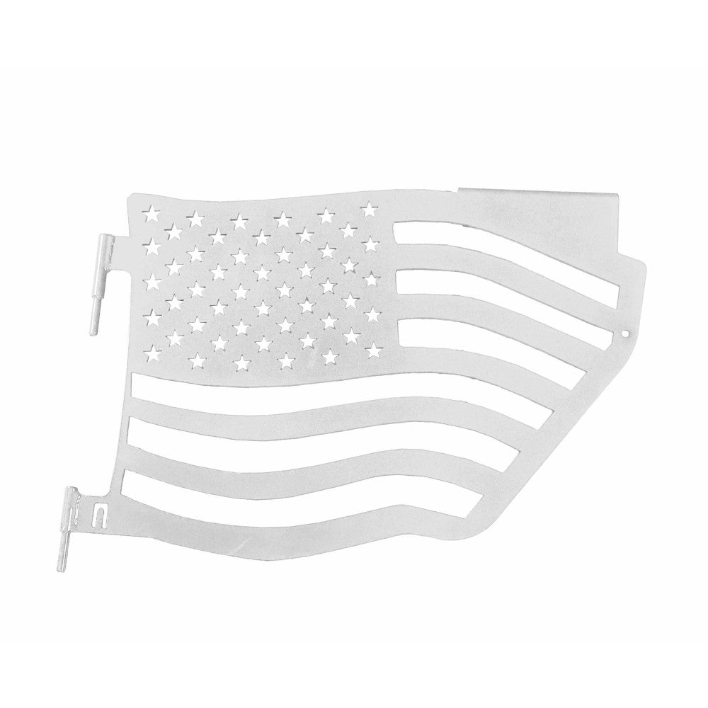 Steinjager - Trail Doors | American Flag Series (Cloud White) - 2007-Current Wrangler (Rear)