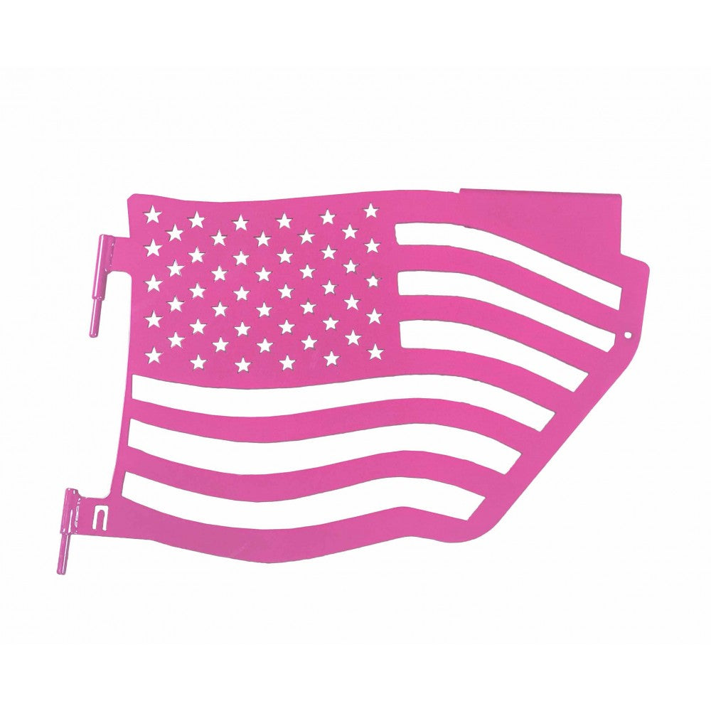 Steinjager - Trail Doors | American Flag Series (Hot Pink) - 2007-Current Wrangler (Rear)