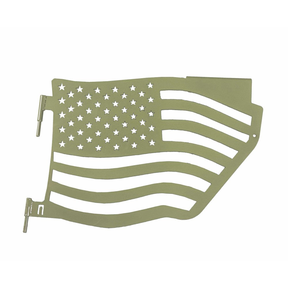 Steinjager - Trail Doors | American Flag Series (Locus Green) - 2007-Current Wrangler (Rear)