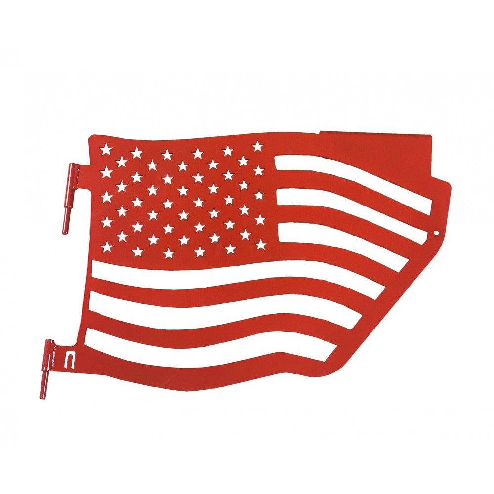 Steinjager - Trail Doors | American Flag Series (Red Baron) - 2007-Current Wrangler (Rear)