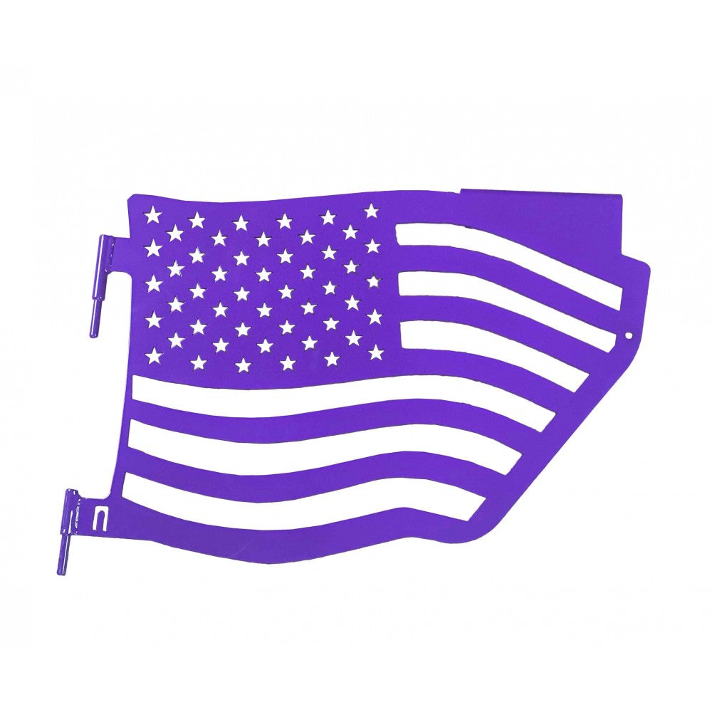Steinjager - Trail Doors | American Flag Series (Sinbad Purple) - 2007-Current Wrangler (Rear)
