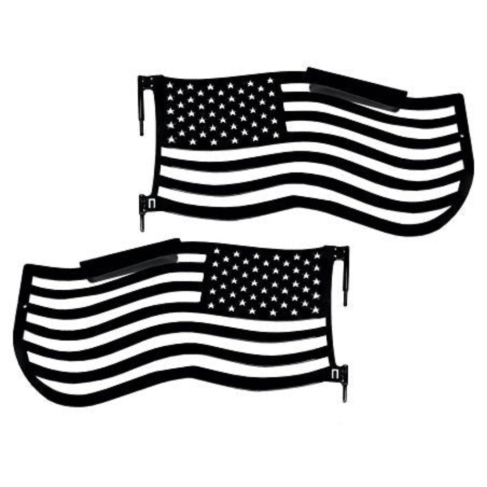 Steinjager - Trail Doors | American Flag Series (Textured Black) - 2007-2018 Wrangler JK