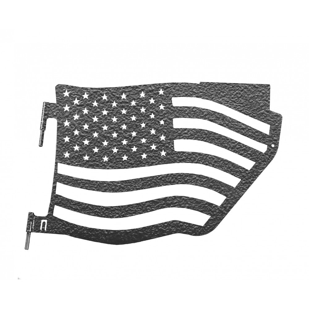 Steinjager - Trail Doors | American Flag Series (Textured Black) - 2007-Current Wrangler (Rear)