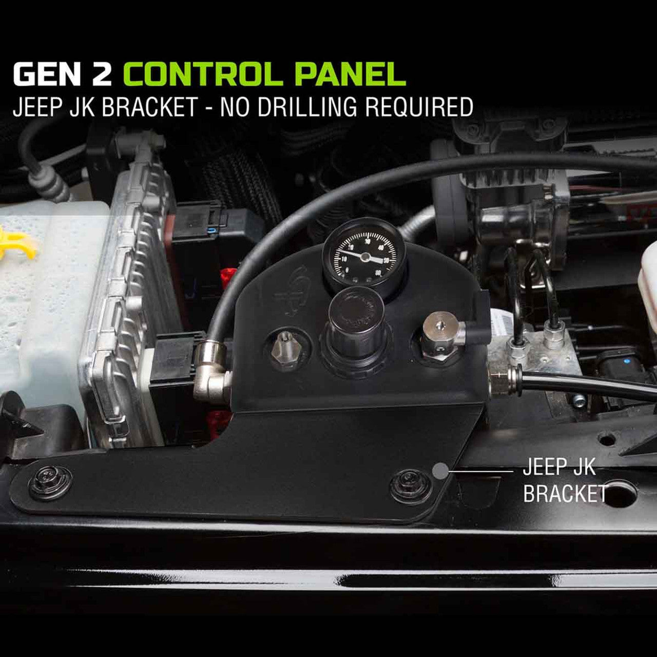 Up Down Air - 4 Tire Inflation System (Driver Side Forward Mounted) - 2007-2018 Wrangler 2