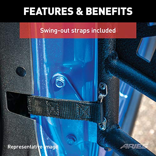 Aries Automotive Trail Doors (Rear Only) - 2018-Current Jeep Wrangler Unlimited JLU