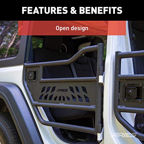 Aries Automotive Trail Doors (Rear Only) - 2018-Current Jeep Wrangler Unlimited JLU