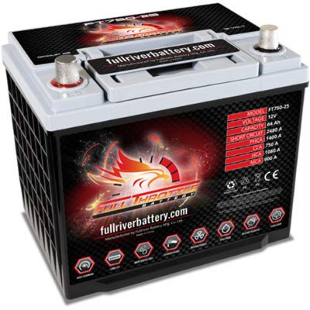 Full Throttle Battery - FT750-25 (Group 25)