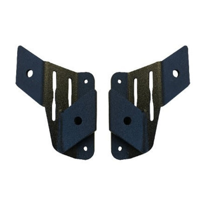 Heavy-duty dual cowl light mounts for 2018-current Jeep Wrangler and Gladiator.