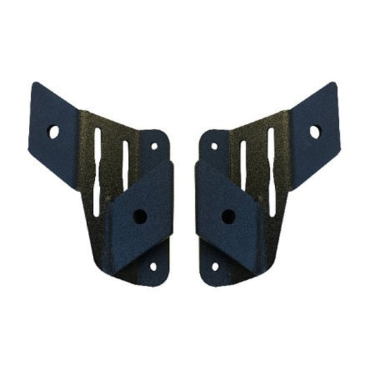 Heavy-duty dual cowl light mounts for 2018-current Jeep Wrangler and Gladiator.