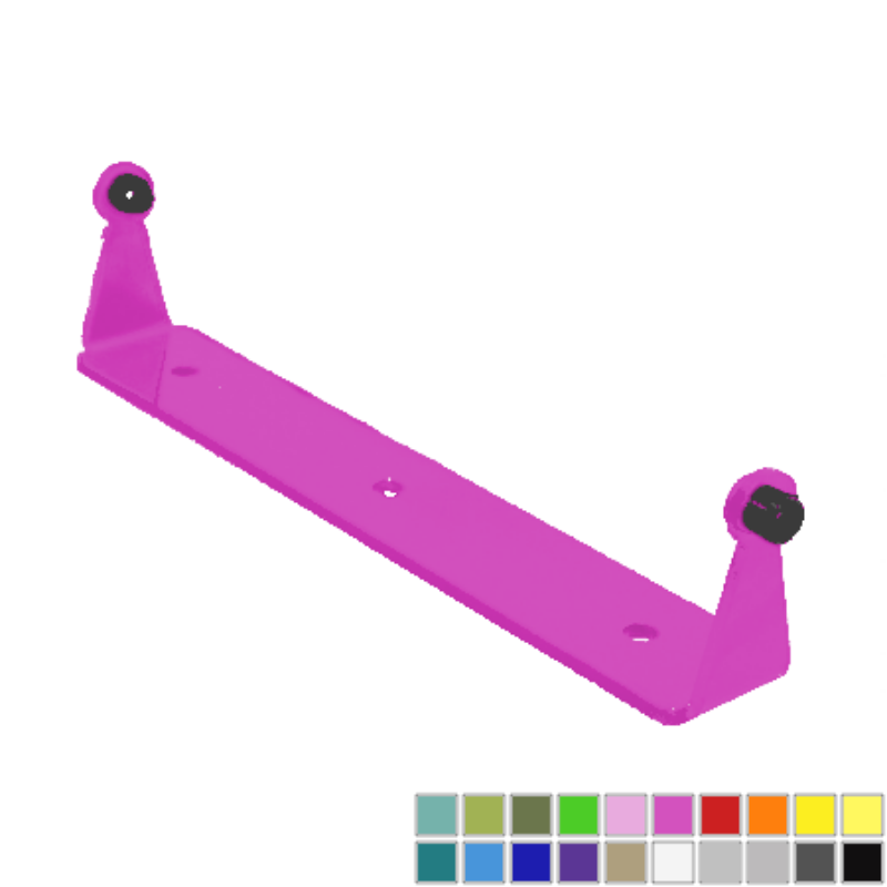 Set of hot pink Jeep door hangers available in 20 colors, designed for 1997-current Wrangler and Gladiator models.