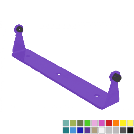 Sinbad purple wall-mounted Jeep door holders for 1987-1995 Wrangler models.