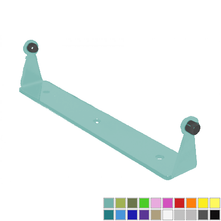 Tiffany blue wall-mounted Jeep door holders for 1987-1995 Wrangler models.