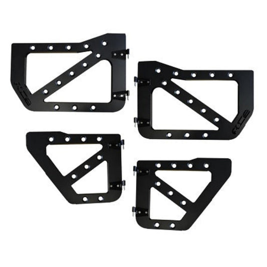 Full set of trail doors for 2007-2018 Jeep Wrangler Unlimited JKU, built for durability and airflow.