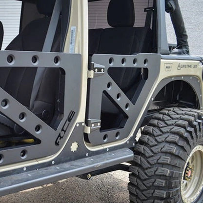 Full set of trail doors for 2007-2018 Jeep Wrangler Unlimited JKU, built for durability and airflow.