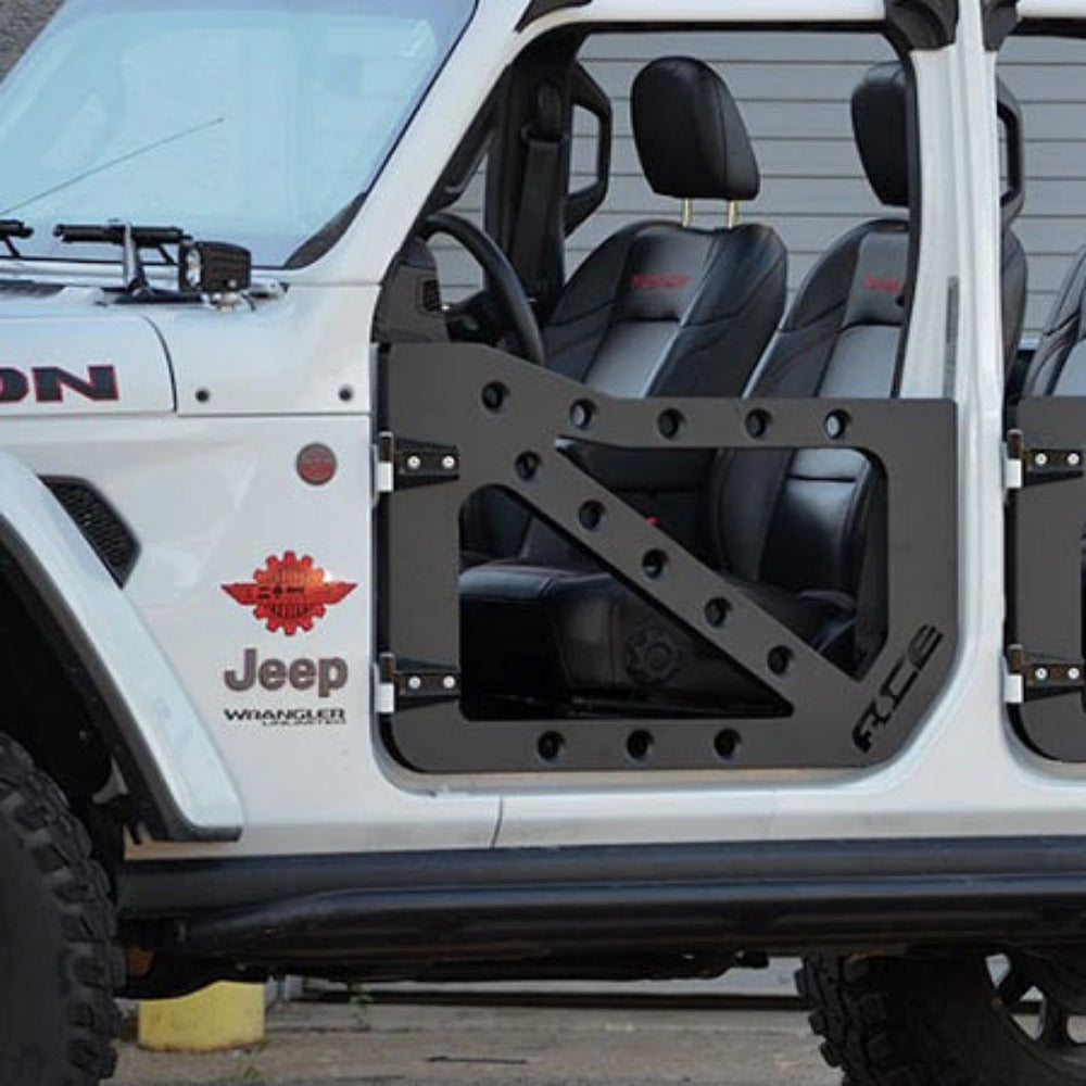 Trail doors for 2018-current Jeep Wrangler JL, designed for a rugged open-air ride.