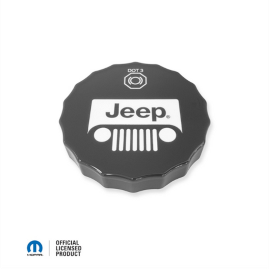 Protect and personalize your master cylinder cap with this billet aluminum cover, available in 62 colors for 2018+ Wrangler and Gladiator.