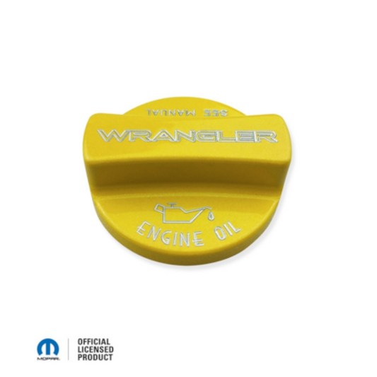 Customize your 2007-2018 Jeep Wrangler with this billet aluminum oil fill cap cover, available in 62 vibrant colors.
