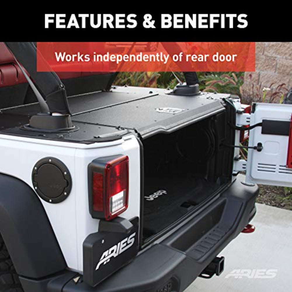 Aries Automotive - Cargo Cover - 2007-2010 Wrangler Unlimited JKU
