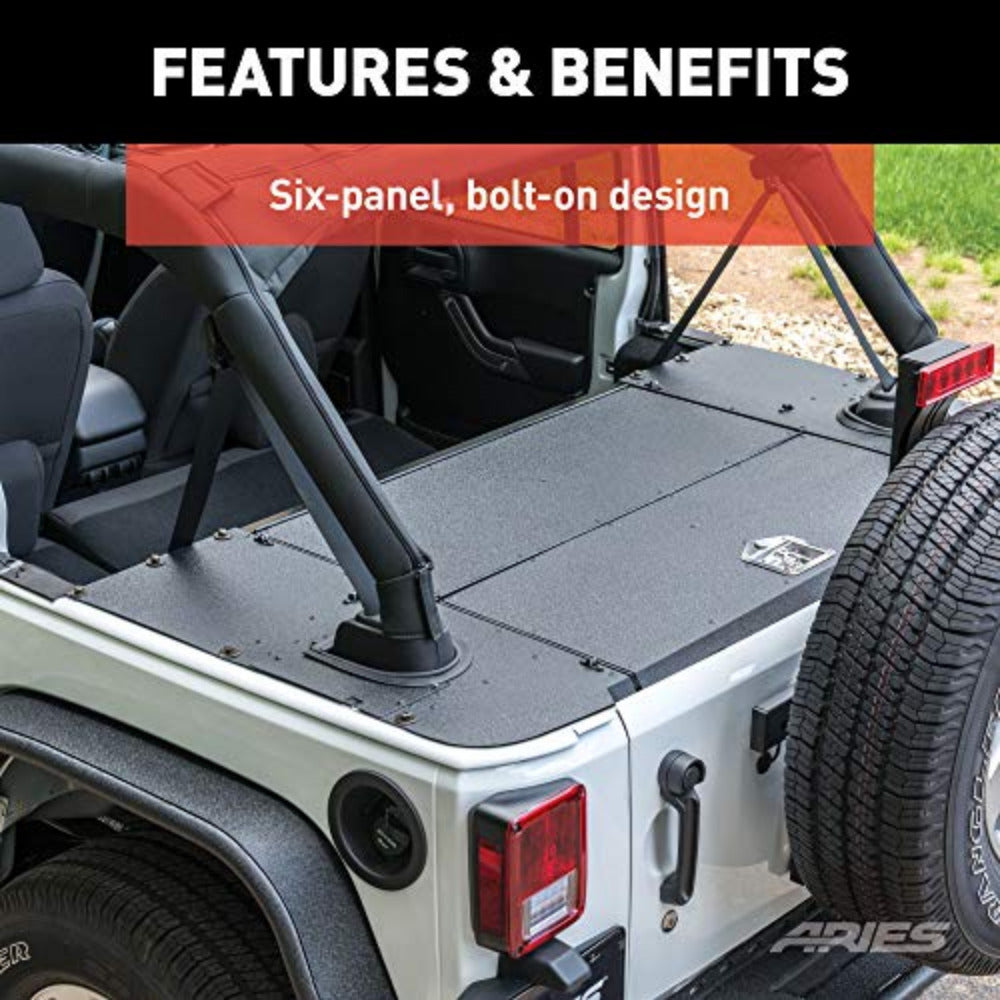 Aries Automotive - Cargo Cover - 2011-2018 Wrangler Unlimited JKU