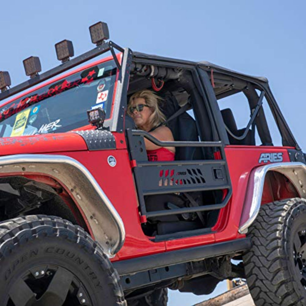 Aries Automotive - Trail Doors (Front) - 2007-2018 Wrangler Unlimited JKU