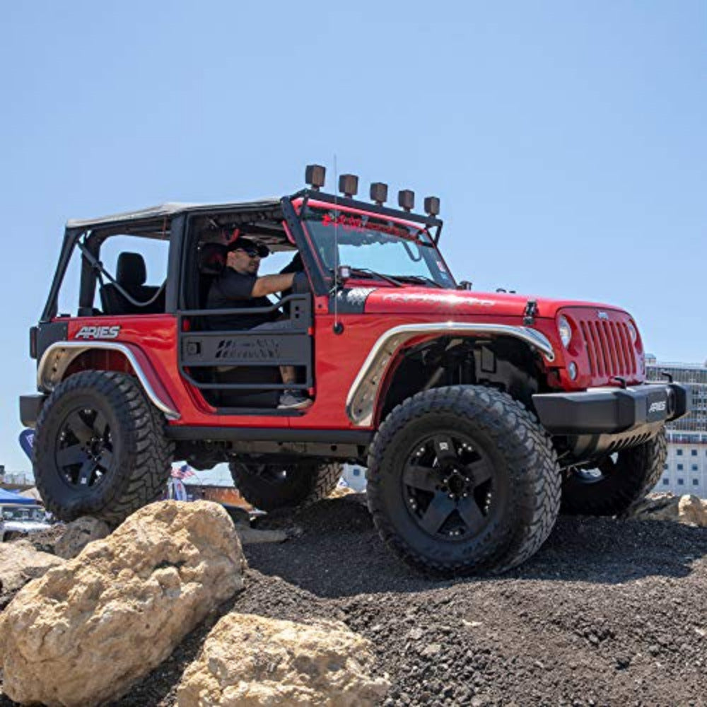 Aries Automotive - Trail Doors (Front) - 2007-2018 Wrangler Unlimited JKU