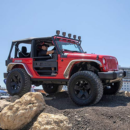 Aries Automotive - Trail Doors (Front) - 2007-2018 Wrangler Unlimited JKU