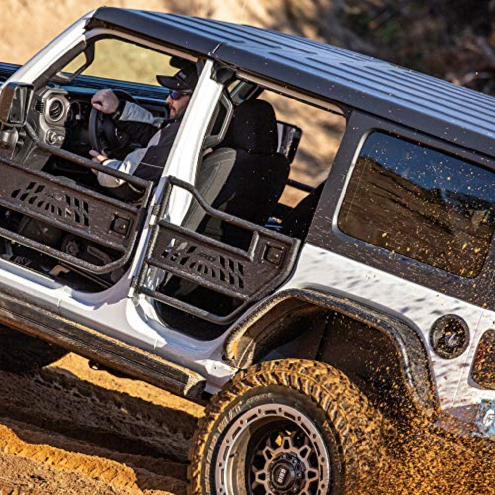 Aries Automotive - Trail Doors (Rear) - 2020-Current Gladiator