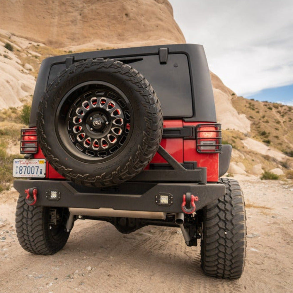 Body Armor 4x4 - Tire Carrier (Bumper Mounted) - 2007-2018 Wrangler