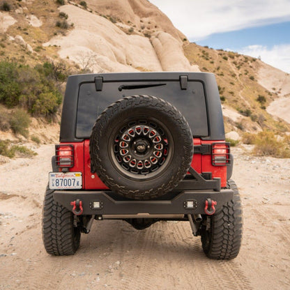 Body Armor 4x4 - Tire Carrier (Bumper Mounted) - 2007-2018 Wrangler