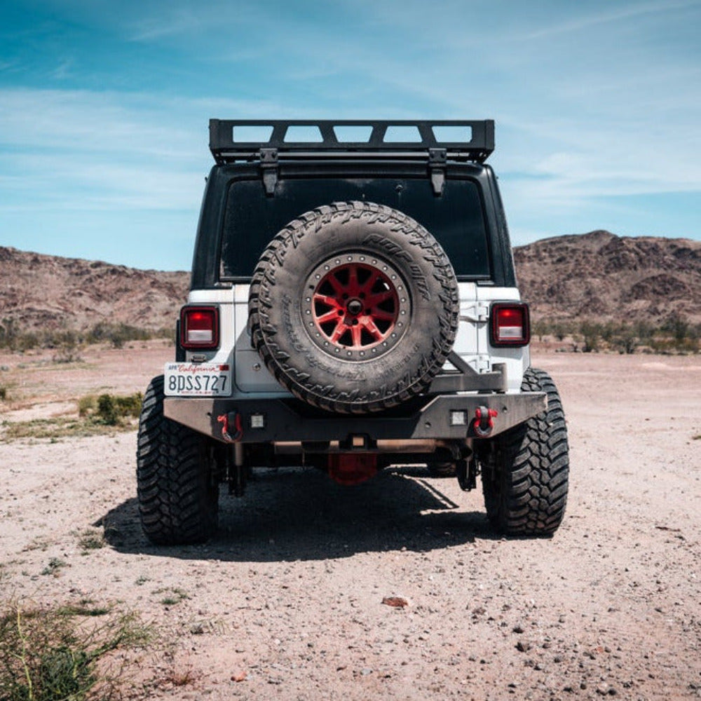 Body Armor 4x4 - Tire Carrier (Bumper Mounted) - 2018-Current Wrangler