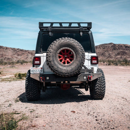 Body Armor 4x4 - Tire Carrier (Bumper Mounted) - 2018-Current Wrangler