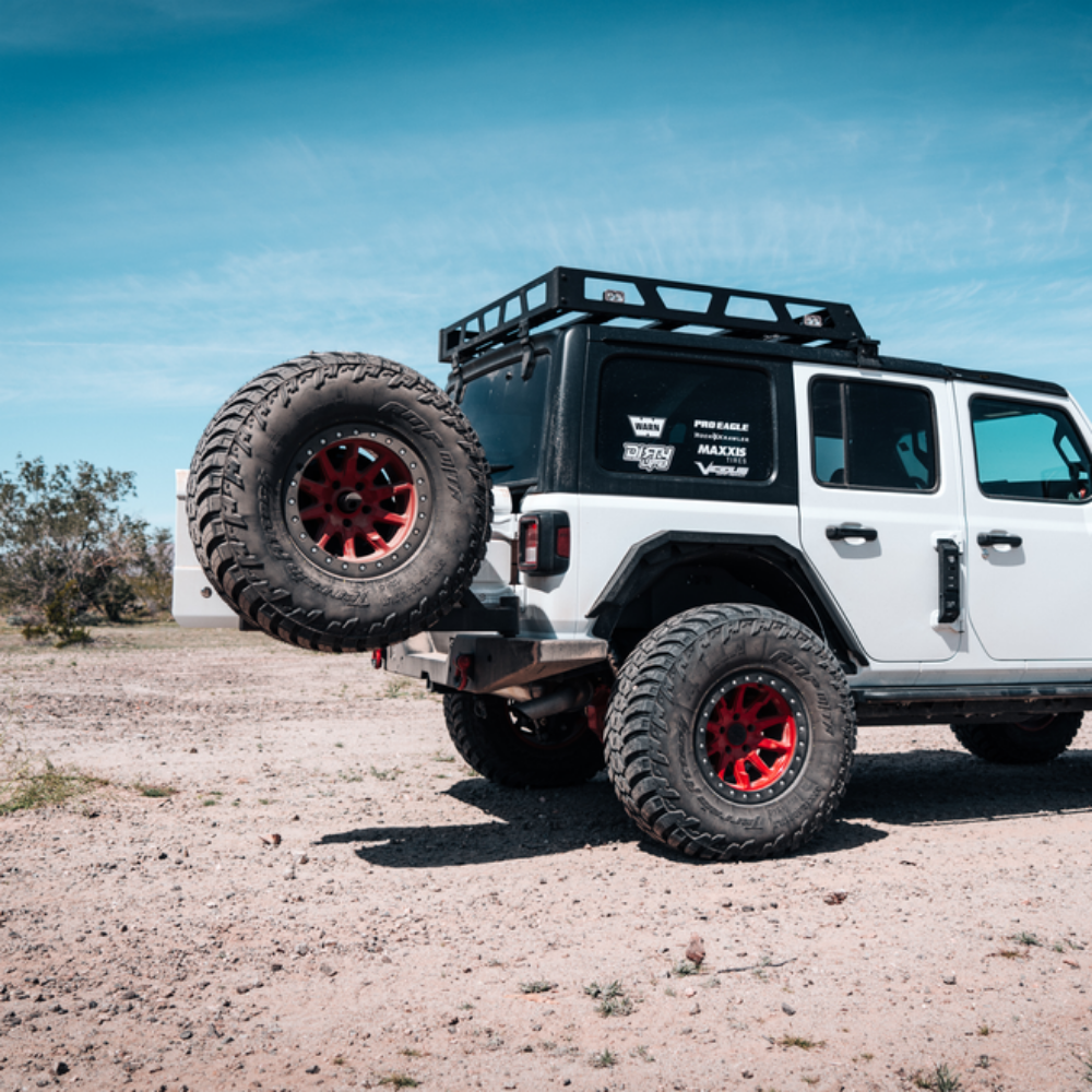 Body Armor 4x4 - Tire Carrier (Bumper Mounted) - 2018-Current Wrangler