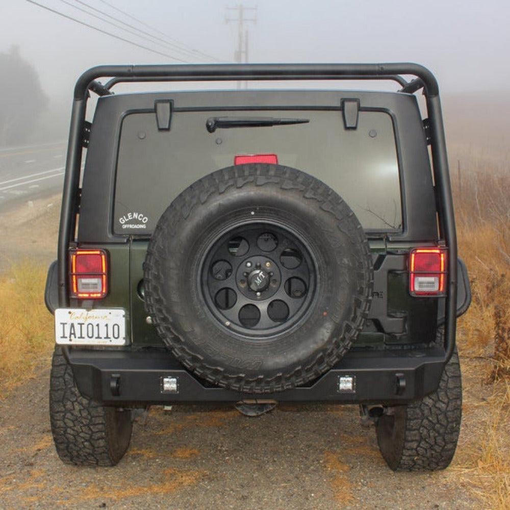 Body Armor 4x4 - Tire Carrier (Hinge Mounted) - 2007-2018 Wrangler