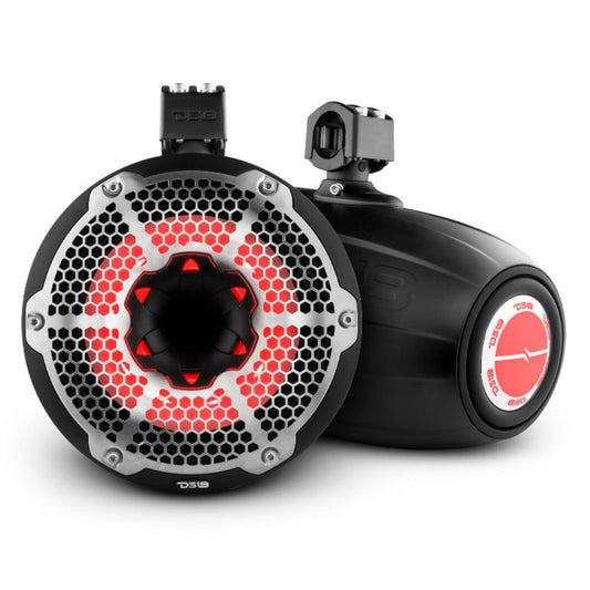 DS18 - 10 Inch, 900 Watt, RGB Marine/Car Audio Tower Speakers (Pair)