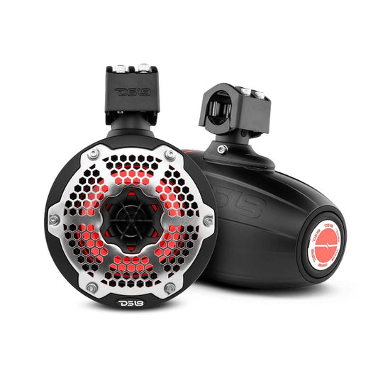 DS18 - 6.5 Inch, 450 Watt, RGB Marine/Car Audio Tower Speakers (Pair)