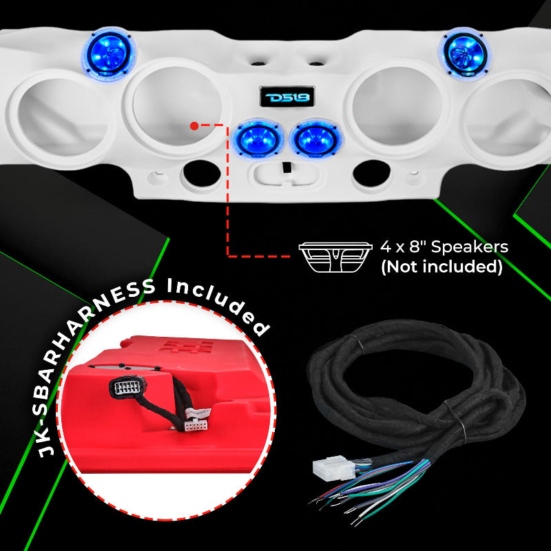 DS18 - Overhead Sound System Enclosure - 2007-2018 Wrangler