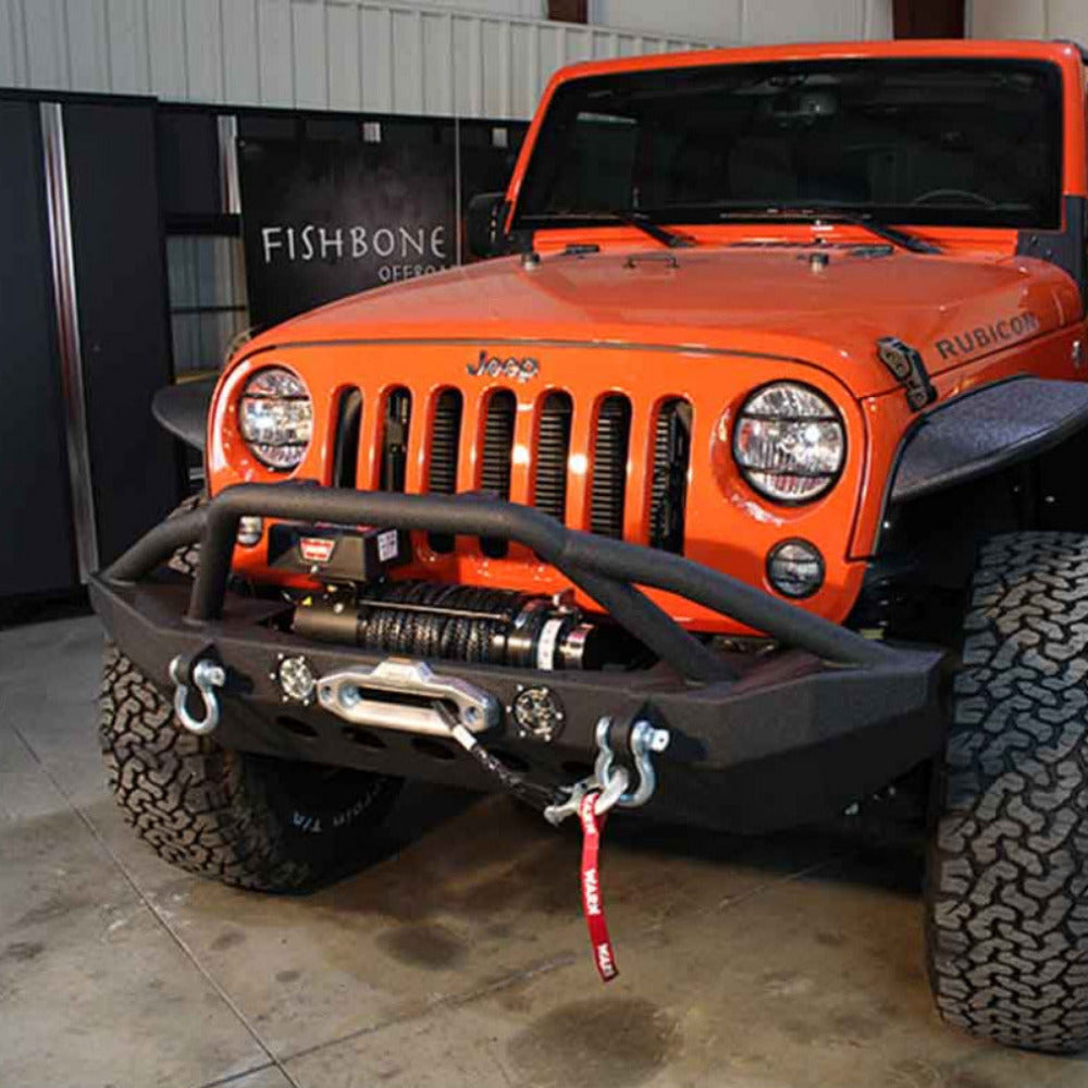 Fishbone Offroad - Front Bumper (Full Width) - 2007-2018 Wrangler