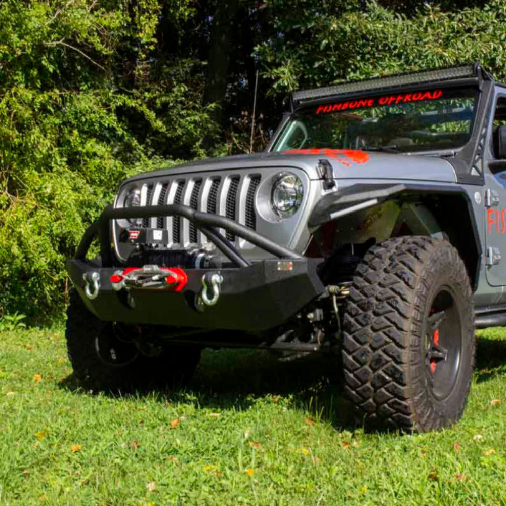 Fishbone Offroad - Front Bumper (Mid-Width) - 2018-Current Wrangler/Gladiator